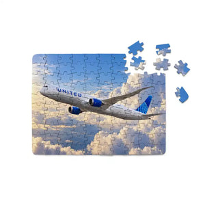 United Airlines Boeing 787-10 Cloud Cathedral Printed Puzzles