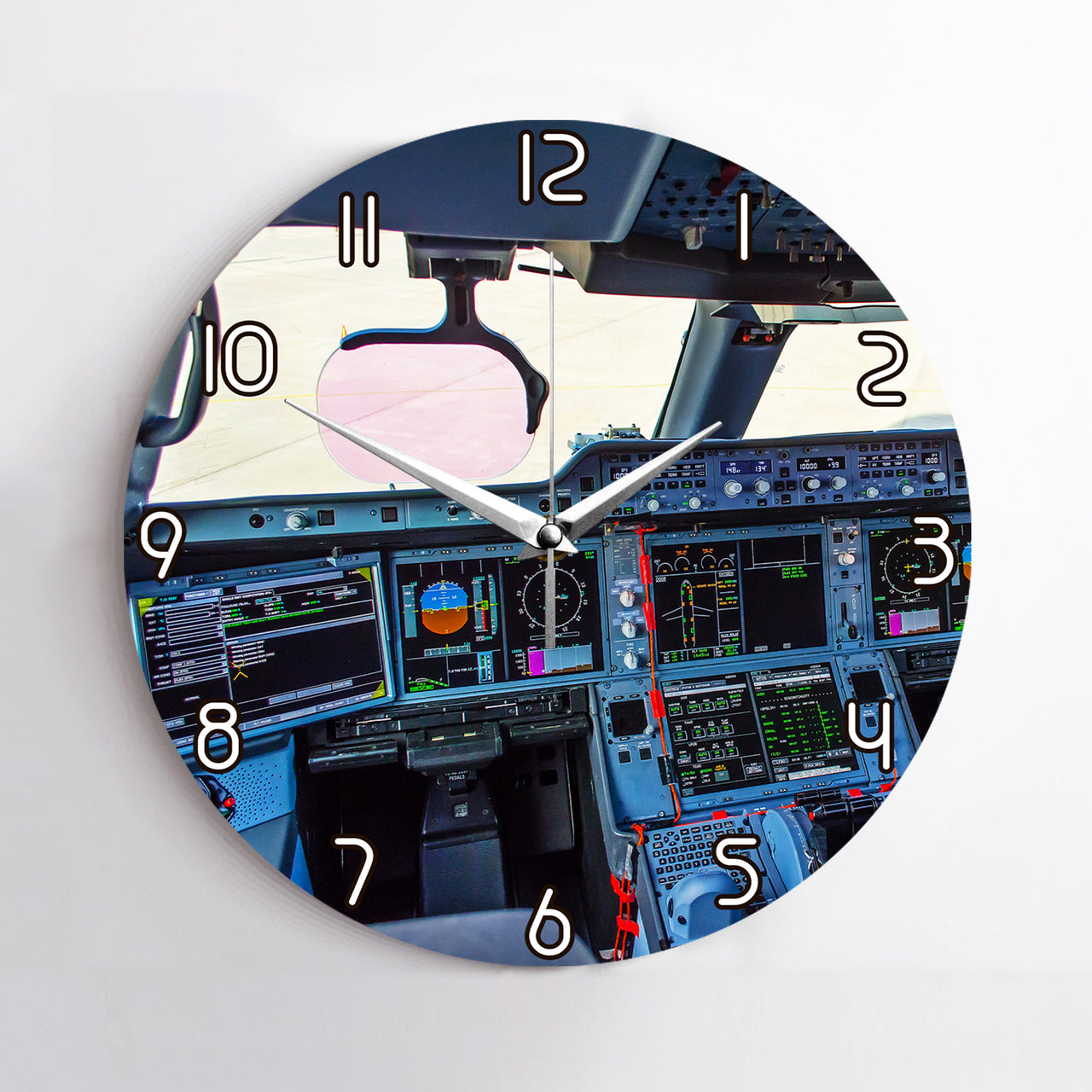 Airbus A350 Cockpit Printed Wall Clocks