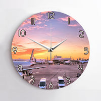 Thumbnail for Airport Photo During Sunset Designed Wall Clocks