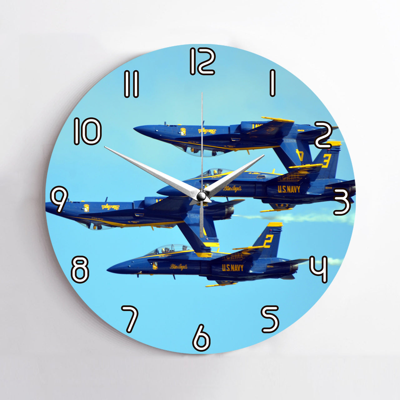 US Navy Blue Angels Printed Wall Clocks