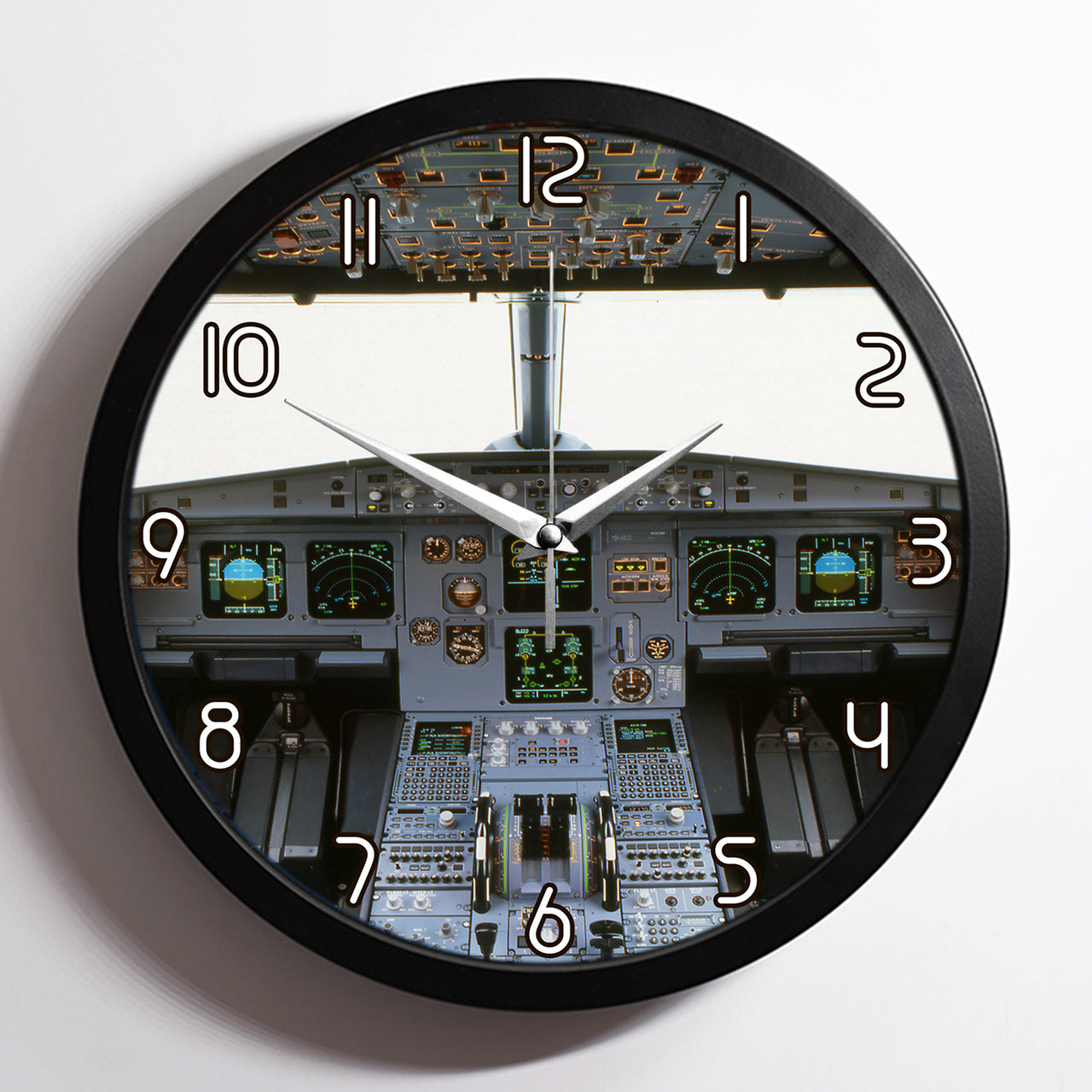 Airbus A320 Cockpit (Wide) Designed Wall Clocks