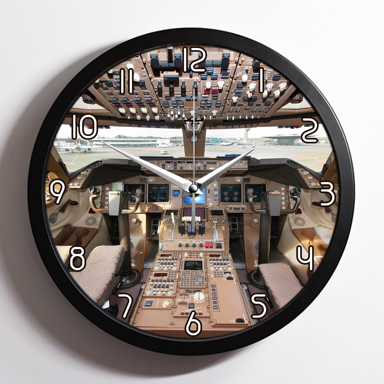 Boeing 747 Cockpit Designed Wall Clocks