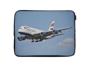 Landing British Airways A380 Laptop & Tablet Cases