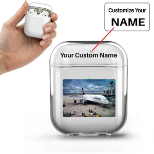 Lufthansa's A380 At the Gate Transparent Earphone AirPods Cases
