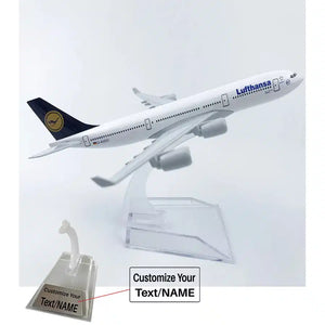 Lufthansa Germany Airbus A340 Airplane Model (16CM)