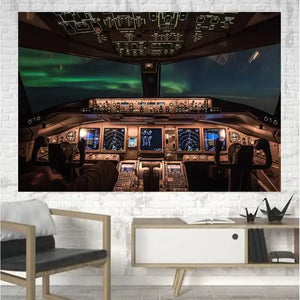 Boeing 777 Cockpit Canvas Posters