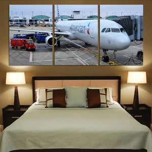 AA A321 Canvas Posters