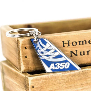 Colourful Airbus A350 Designed Key Chains