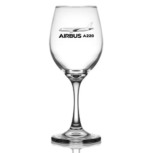 The Airbus A220 Designed Wine Glasses