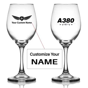 Super Airbus A380 Designed Wine Glasses