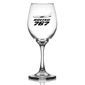 The Boeing 767 Designed Wine Glasses