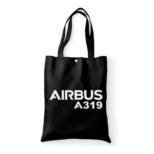 Airbus A319 & Text Tote Bags