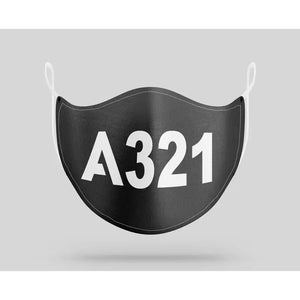 Airbus A321 Text Face Masks