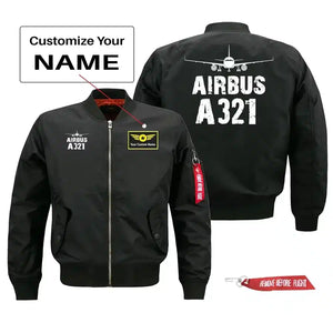Airbus A321 Silhouette & Pilot Jackets (Customizable)