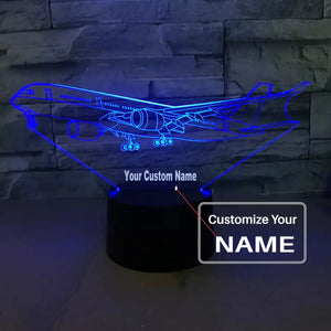 Departing Boeing 787 3D Lamp