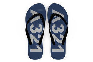 Airbus A321 Text Slippers (Flip Flops)