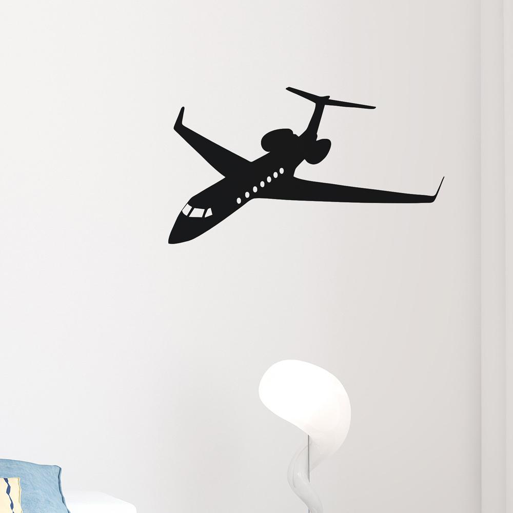 Amazing Business Jet Aircraft Designed Wall Sticker Pilot Eyes Store 