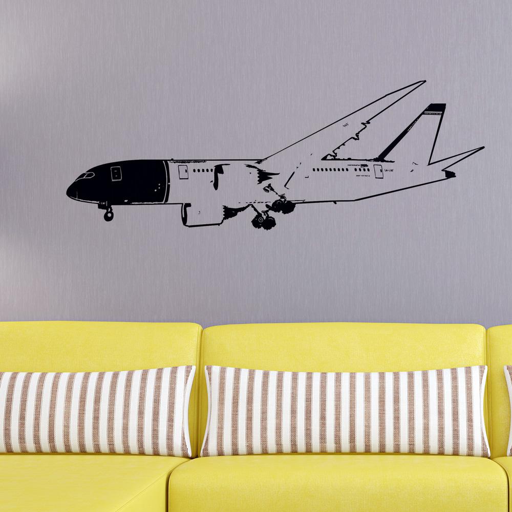 Boeing 787 on Approach Designed Wall Sticker Aviation Shop 