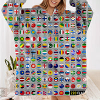 Thumbnail for 220 World's Flags Designed Blanket Hoodies