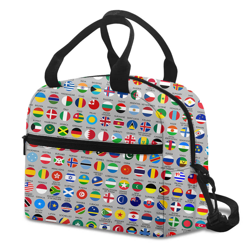 220 World's Flags Designed Lunch Bags