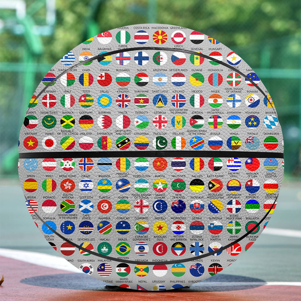 220 World's Flags Designed Basketball