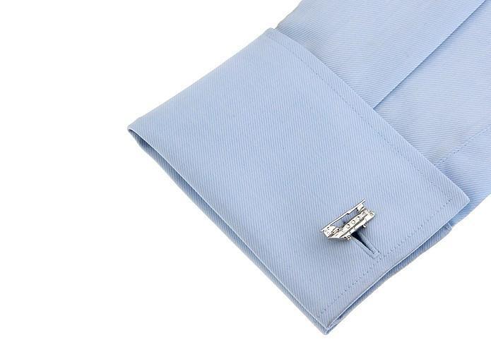 Big Helicopter Shaped Cuff Links