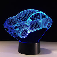 Thumbnail for 3D Cool Beetle Car Designed Night Lamp