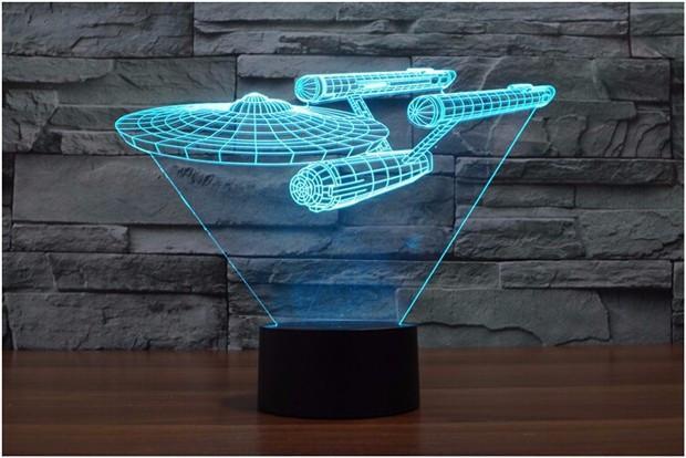 3D Spaceship Designed Night Lamp
