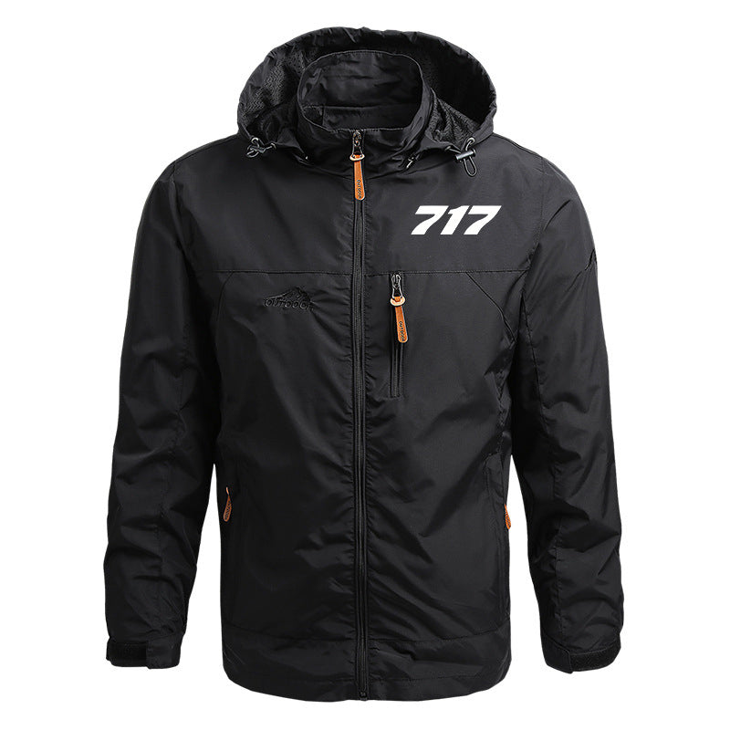 717 Flat Text Designed Thin Stylish Jackets