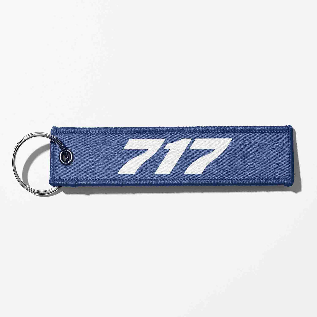Boeing 717 Flat Text Designed Key Chains