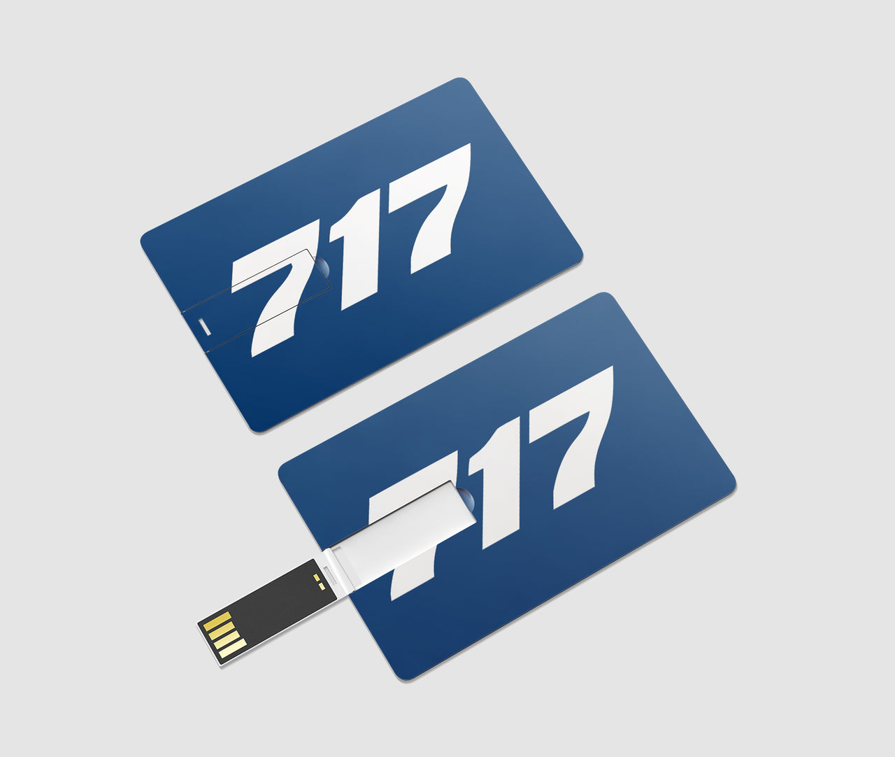 717 Flat Text Designed USB Cards