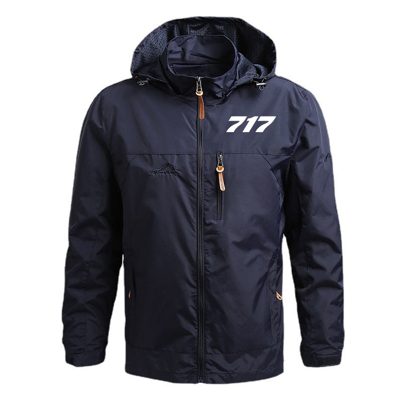 717 Flat Text Designed Thin Stylish Jackets