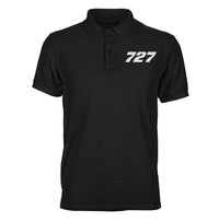 Thumbnail for Boeing 727 Flat Text Designed Polo T-Shirts