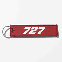 Thumbnail for Boeing 727 Flat Text Designed Key Chains