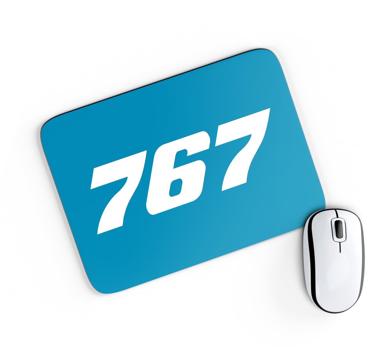 767 Flat Text Designed Mouse Pads
