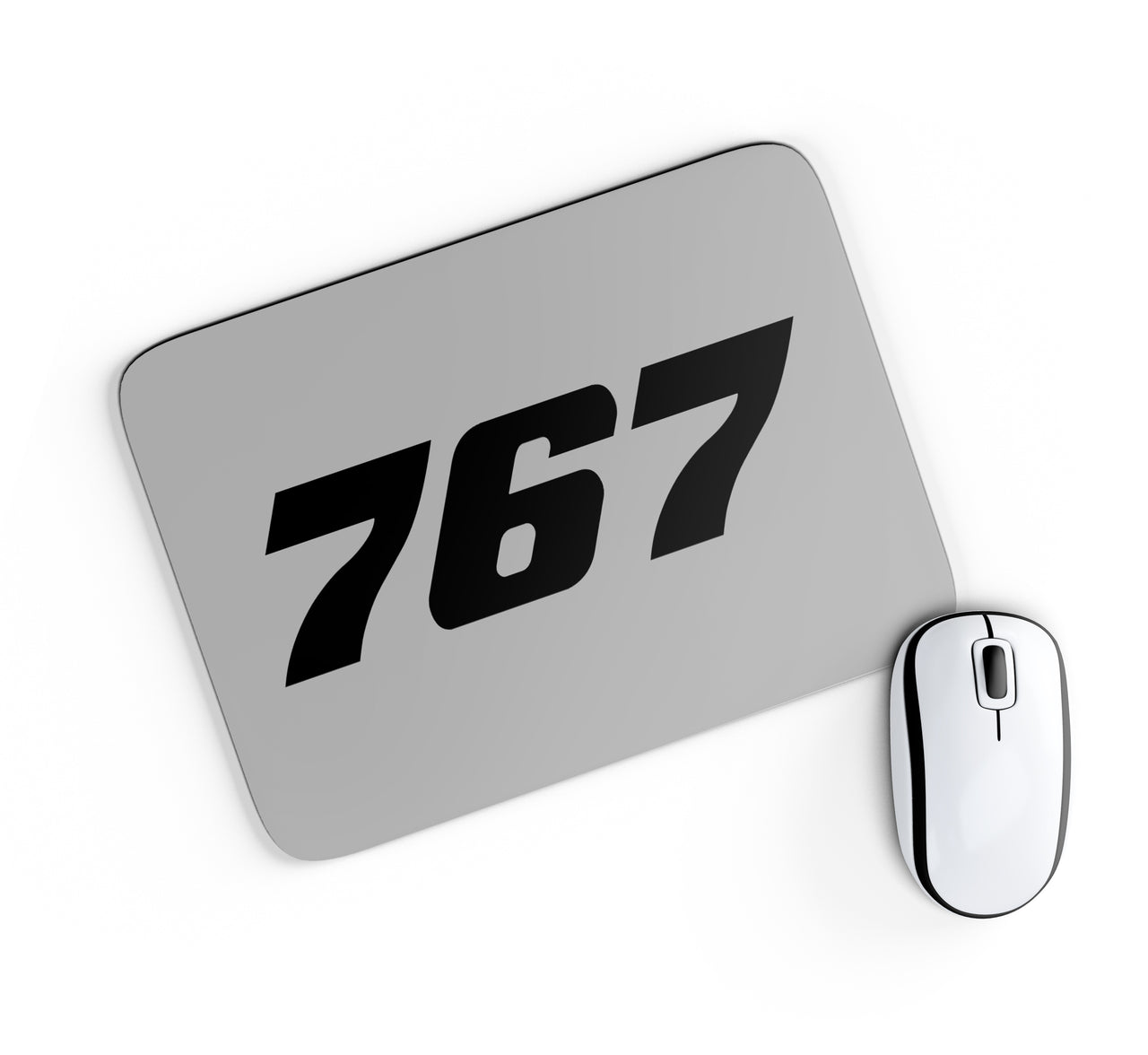 767 Flat Text Designed Mouse Pads