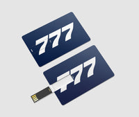 Thumbnail for 777 Flat Text Designed USB Cards