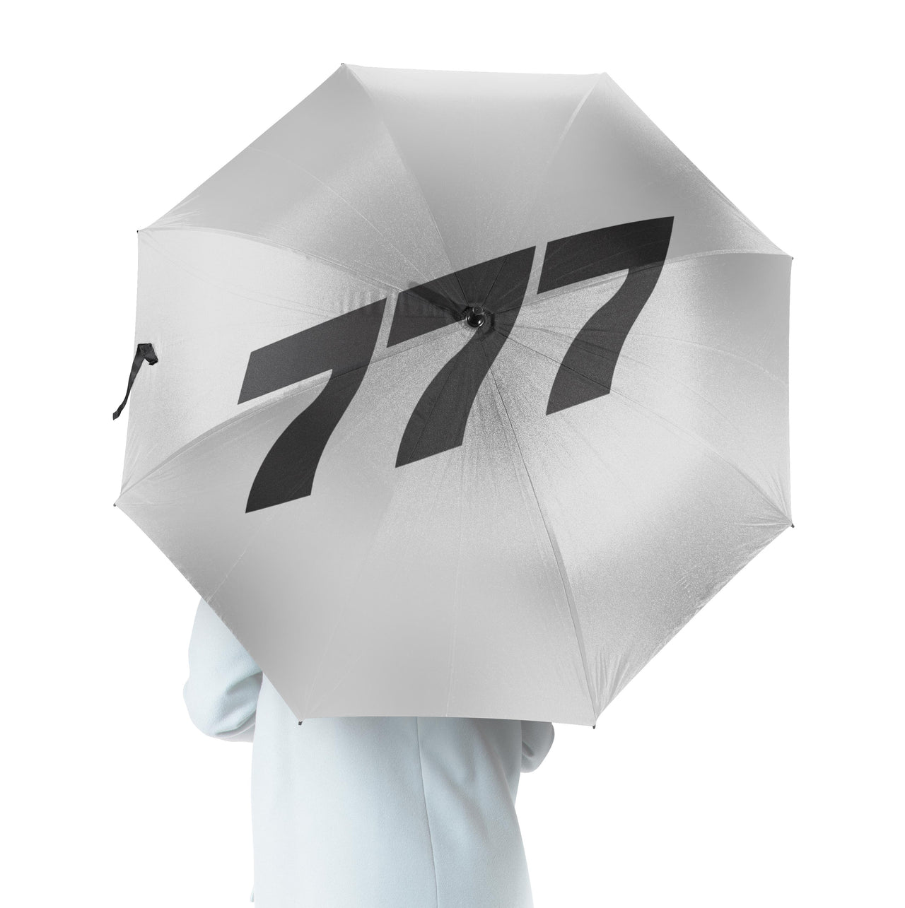 777 Flat Text Designed Umbrella