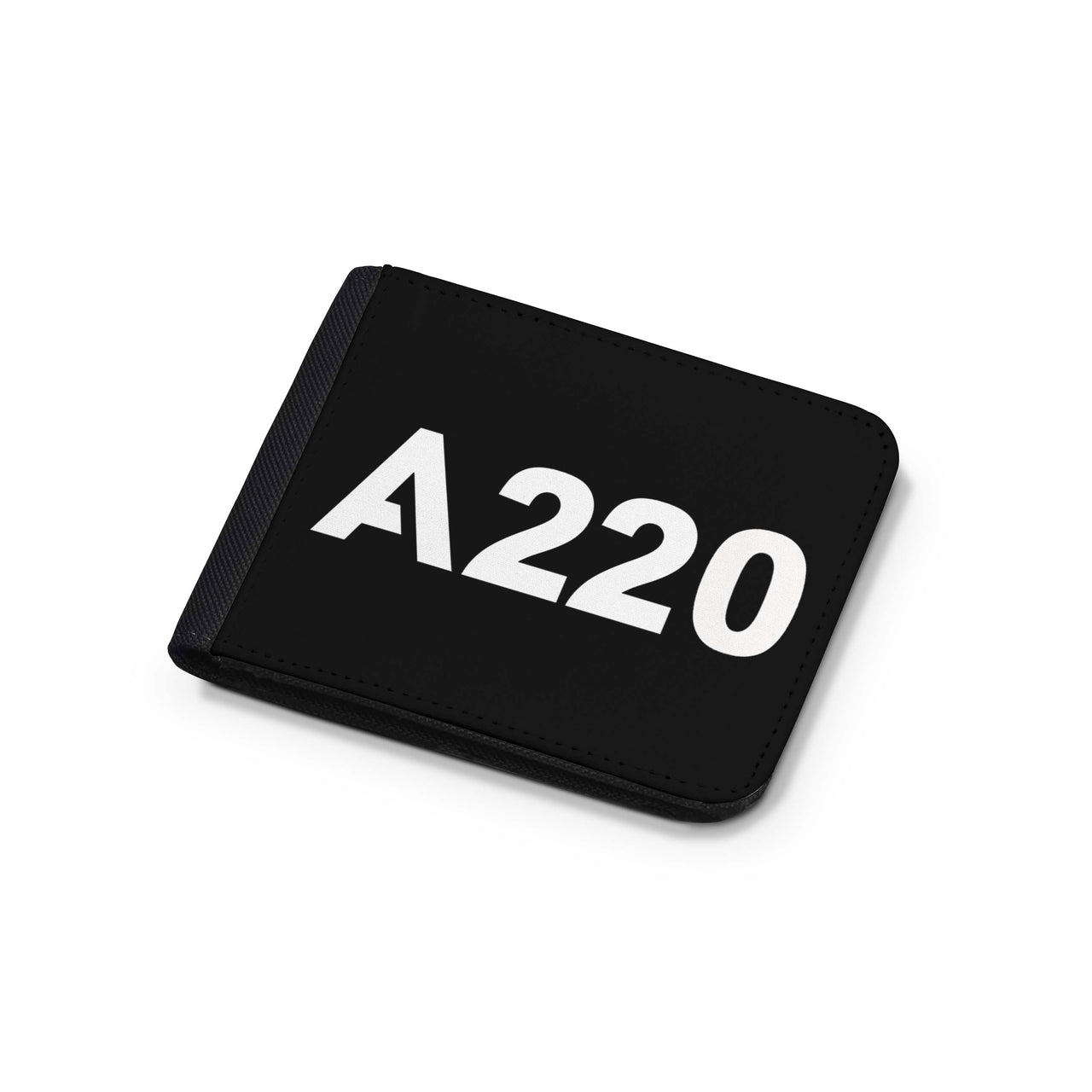 A220 Flat Text Designed Wallets