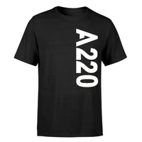 Thumbnail for A220 Side Text Designed T-Shirts