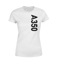 Thumbnail for A350 Side Text Designed Women T-Shirts