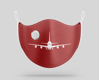 Thumbnail for Airbus A380 Silhouette Designed Face Masks