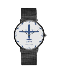 Thumbnail for ATR-72 Stainless Steel Strap Watches Pilot Eyes Store Black & Stainless Steel Strap 