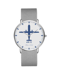 Thumbnail for ATR-72 Stainless Steel Strap Watches Pilot Eyes Store Silver & Silver Stainless Steel Strap 