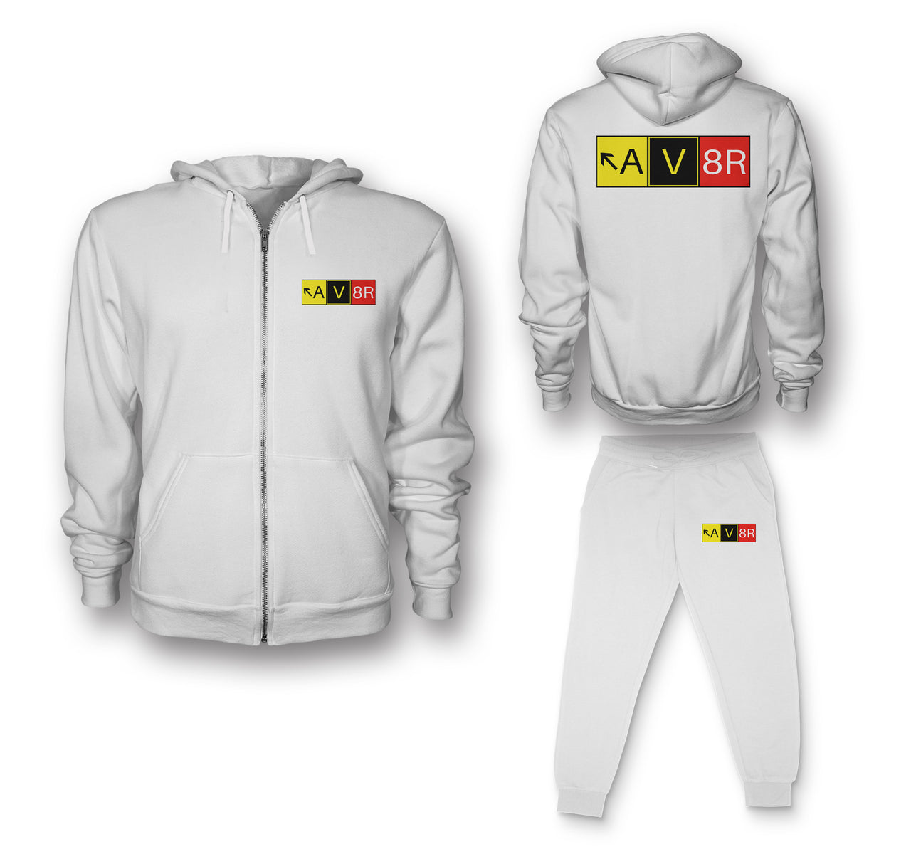 AV8R Designed Zipped Hoodies & Sweatpants Set