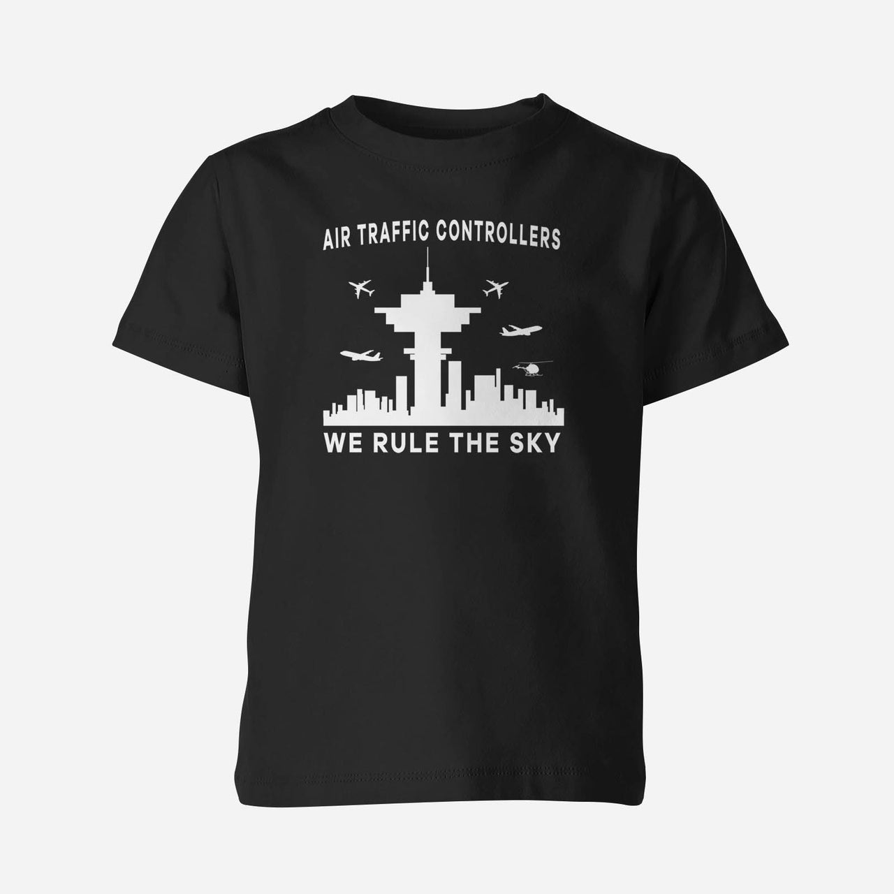 Air Traffic Controllers - We Rule The Sky Designed Children T-Shirts