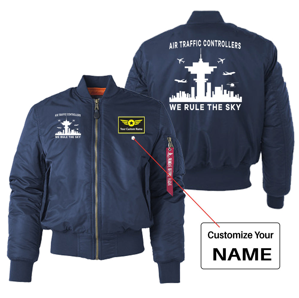 Air Traffic Controllers - We Rule The Sky Designed "Women" Bomber Jackets