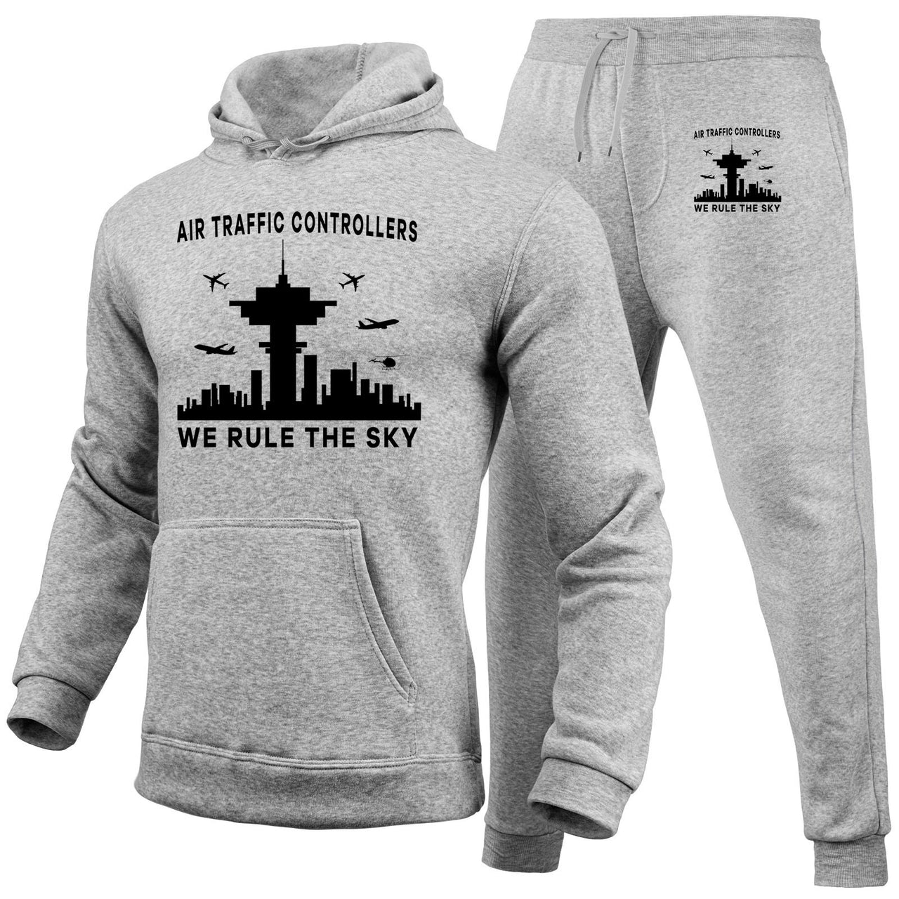 Air Traffic Controllers - We Rule The Sky Designed Hoodies & Sweatpants Set
