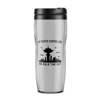 Thumbnail for Air Traffic Controllers - We Rule The Sky Designed Plastic Travel Mugs