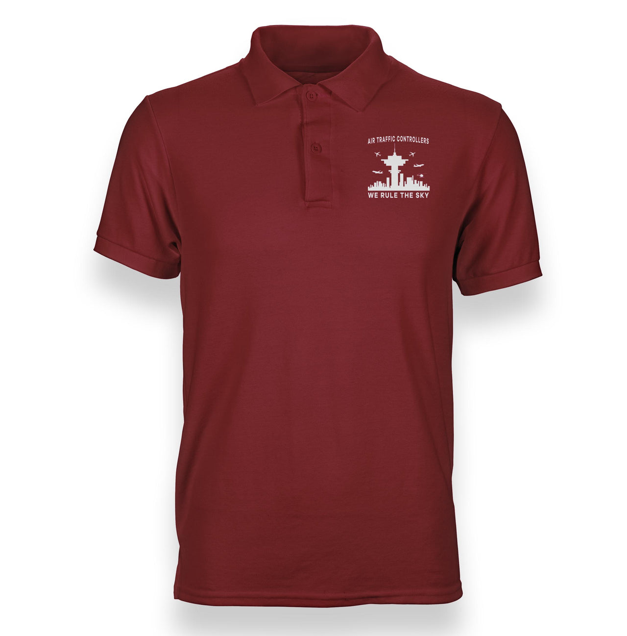 Air Traffic Controllers - We Rule The Sky Designed Polo T-Shirts